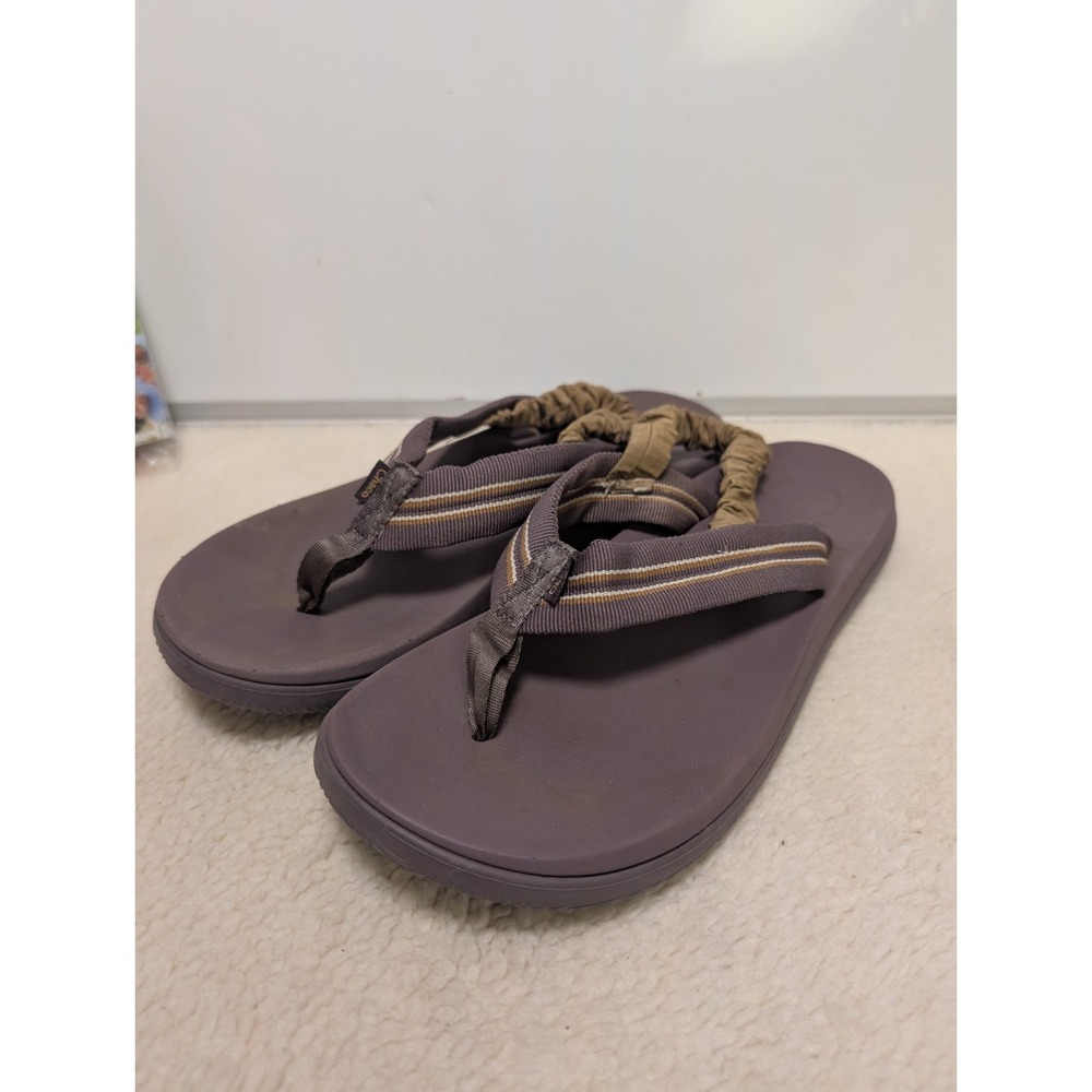 Chaco Chillos Flip Flops Sandals Sadie Clay Women's Size 10 Slip-ons Bungee Heel